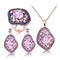 Geometric Oval Earrings Pendant Ring Suit 6