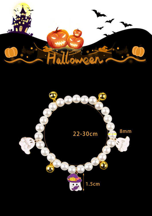 Collares de Perlas para Mascotas con Campana - Adorno Halloween para Gatos y Perros - Image 12