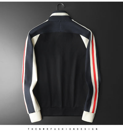 Cardigan Tipo Chamarra con Cuello de Pie para Hombre Talla Grande - Image 11