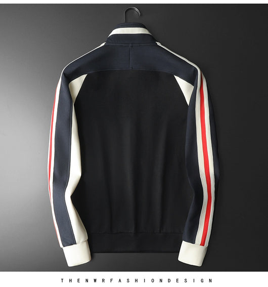 Cardigan Tipo Chamarra con Cuello de Pie para Hombre Talla Grande - Image 11