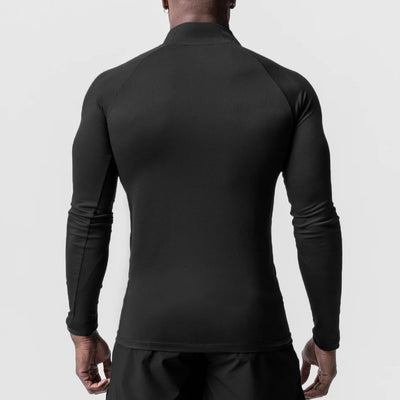 Playera Deportiva de Cuello Alto con Cierre Medio para Entrenamiento - Image 3