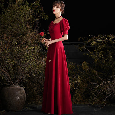 Vestido Largo Rojo de Novia para Verano - Image 2