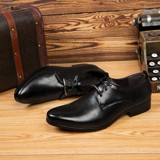 Zapatos de Cuero Británico para Hombre - Elegancia Formal y Comodidad Diaria - Image 4