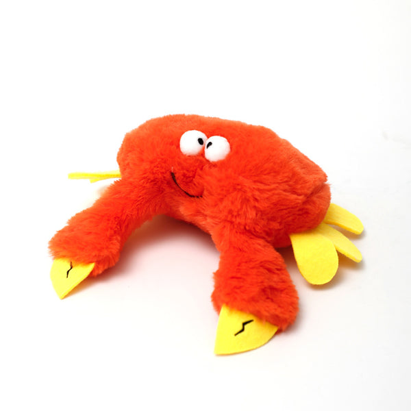Plush woodpecker pet toy with a red crest, black and white body, speckled gray wings, and black tail feathers. - Image 5