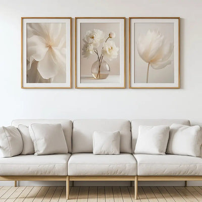 Cuadro Decorativo Floral Blanco para Sala y Dormitorio - Image 5