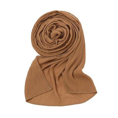 Pañuelo Plisado de Gasa Perlada - Chal Protector Solar para Mujer - Image 19