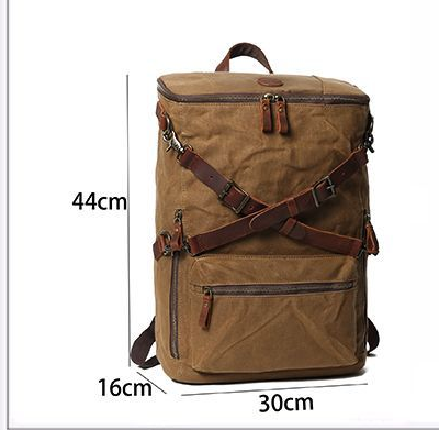 Bolsa Vintage para Laptop en Cuero y Lona - Estilo Profesional - Image 11