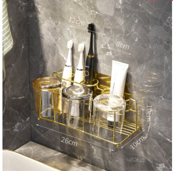 Organizador de Baño con Luz LED - Repisa Múltiple para Cepillo Eléctrico, Enjuague y Accesorios - Image 14