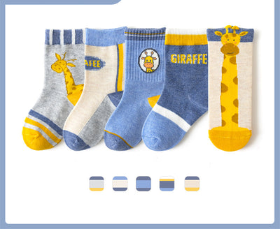 Calcetines de Algodón para Niños y Niñas - Colores Lisos Escolares - Image 6