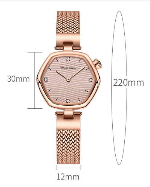 Reloj Hexagonal Minimalista para Mujer con Movimiento Suizo - Image 10