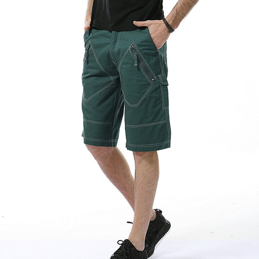 Pantalones Cortos de Trabajo Estilo Europeo Talla Grande para Hombre