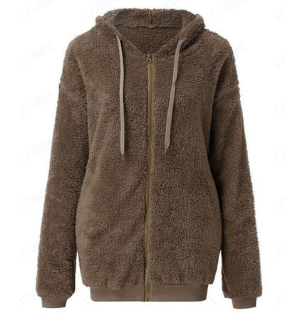 Chaqueta Sudadera de Forro Polar Manga Larga para Mujer - Image 8