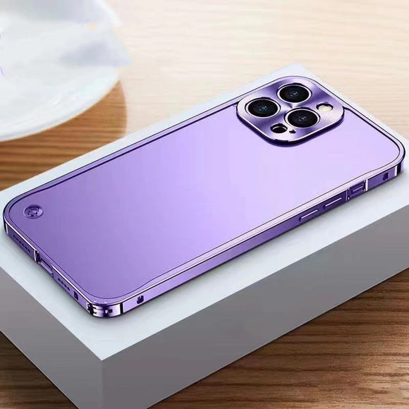 Funda para Teléfono con Marco Metálico y Diseño de Caballito de Mar