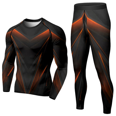 Conjunto Deportivo de Compresión para Hombre - Pantalón y Playera Térmica para Invierno - Image 5