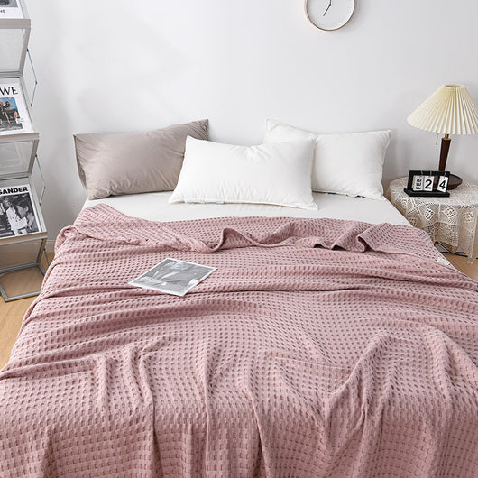Manta Gasa de Algodón Puro para Cama - Textura Waffle Transpirable - Image 7
