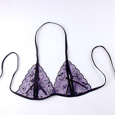 Conjunto Lencería Tres Piezas con Encaje y Moño Floral - Image 10