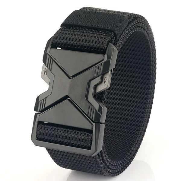 Cinturón Táctico Automático de Tela PP para Hombre sin Hebilla Tradicional - Image 3