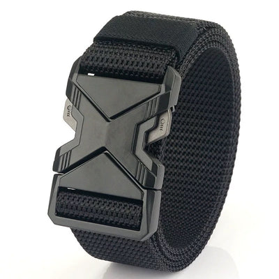 Cinturón Táctico Automático de Tela PP para Hombre sin Hebilla Tradicional - Image 3