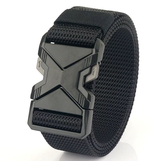 Cinturón Táctico Automático de Tela PP para Hombre sin Hebilla Tradicional - Image 3