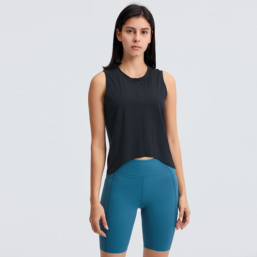 Top Deportivo Suelto Cuello Redondo sin Mangas para Yoga - Image 15