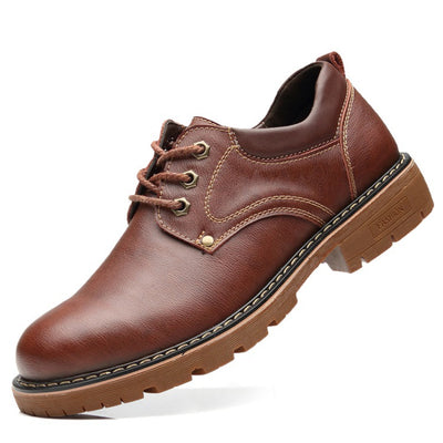 Zapatos Casuales de Cuero con Suela Gruesa para Hombre - Image 5