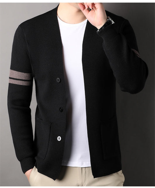 Suéter Versátil de Punto Liso para Hombre - Oficina y Casual - Image 12
