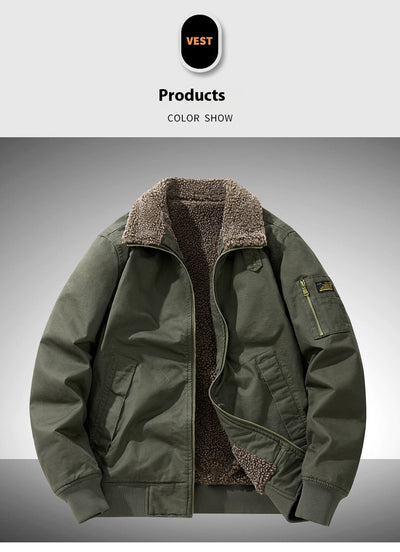 Overol Casual Holgado de Algodón Grueso Forrado en Fleece para Tallas Grandes - Image 17