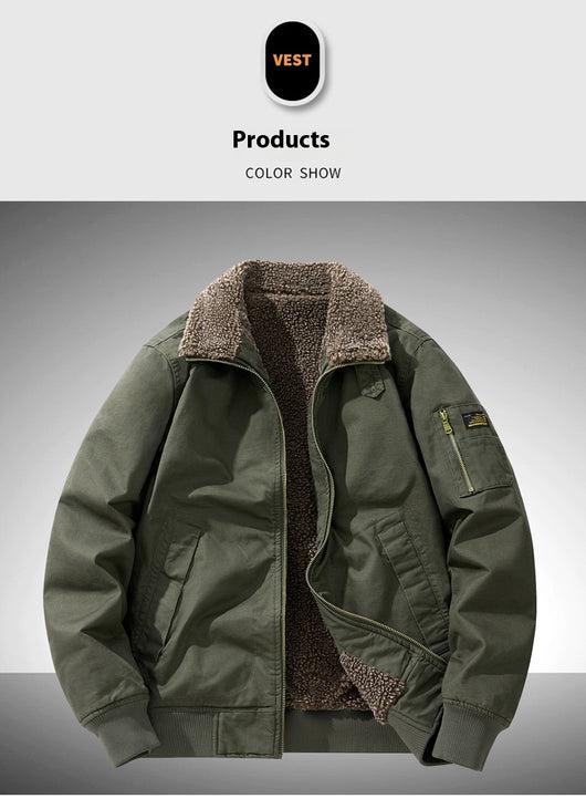 Overol Casual Holgado de Algodón Grueso Forrado en Fleece para Tallas Grandes - Image 17