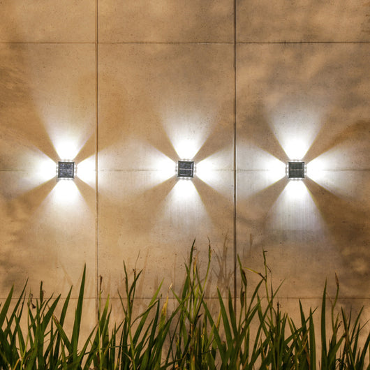 Lámpara Solar de Pared Espejo Convexo para Exterior - Iluminación de Jardín y Villa - Image 3