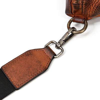 Bolsa de Cuero Pintada a Mano - Estilo Retro para Mujer - Image 7