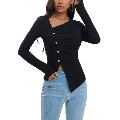 Blusa con Botones Asimétricos de Diseño Sofisticado - Image 5