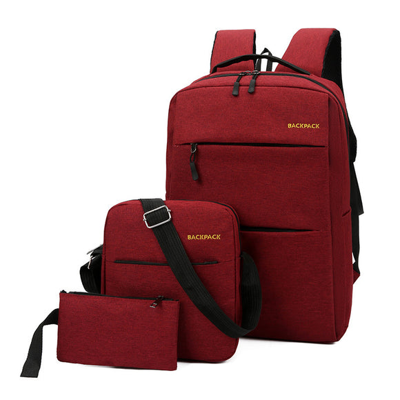 Set de 3 Mochilas Ejecutivas con Carga USB - Diseño Moderno para Profesionales