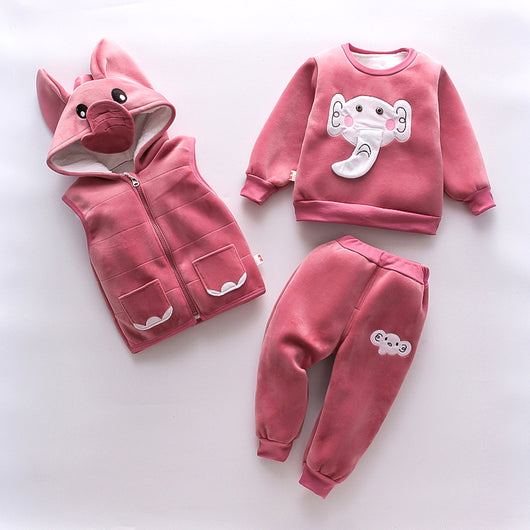 Conjunto Térmico Infantil de 3 Piezas para Niños - Ropa de Invierno Acolchada - Image 4