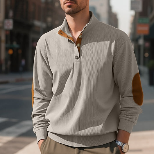 Suéter Casual de Cuello Alto para Hombre - Otoño e Invierno