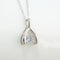Smart Zircon Beating Heart Necklace Plateado
