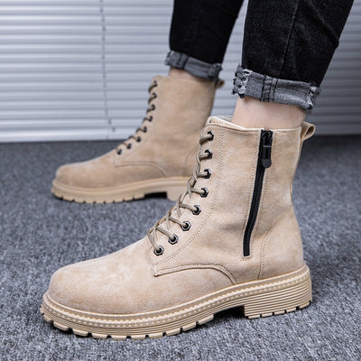 Botas Martin de Cuero para Hombre - Estilo Británico Otoñal - Image 12