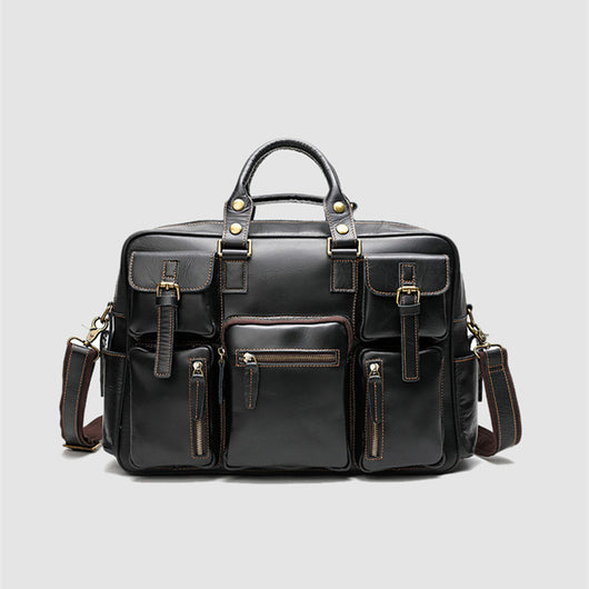 Bolso Bandolera de Cuero para Hombre con Gran Capacidad - Image 12
