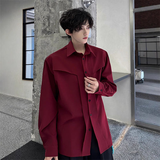 Camisa de Manga Larga Premium Ruoshuai para Hombre - Otoño
