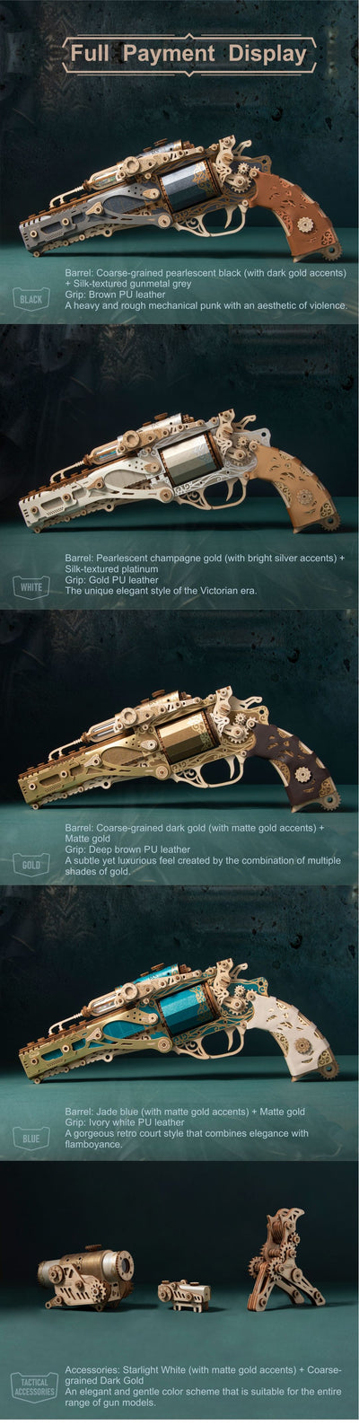 Pistola Descompresiva Mecánica de 5 Disparos para Niños y Adolescentes - Image 13
