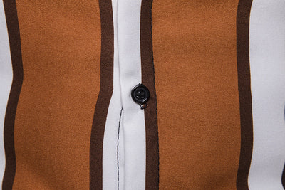 Camisa de Playa Entallada a Rayas con Mangas Largas - Estilo Británico - Image 22