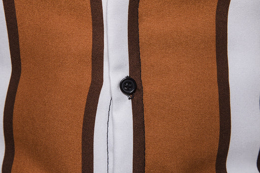 Camisa de Playa Entallada a Rayas con Mangas Largas - Estilo Británico - Image 22