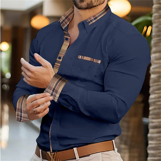 Camisa Abrigo Suelta y Casual de Manga Larga para Hombre - Image 24