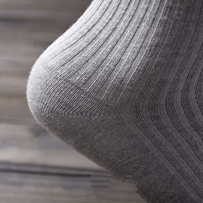 Calcetines Tubo Gruesos de Algodón Puro para Hombre - Comodidad Clásica - Image 8