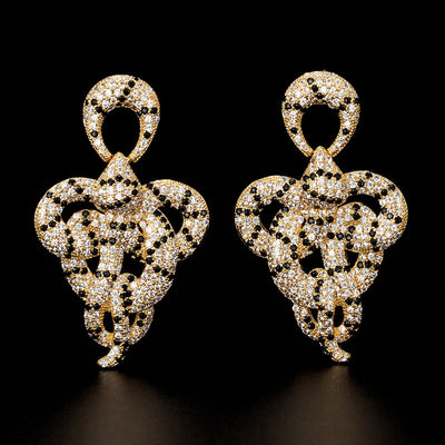 Aretes de Serpiente Estilo Gótico Grandes