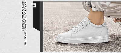 Zapatillas Deportivas Blancas para Hombre con Suela Elevada y Altura Aumentada - Image 31