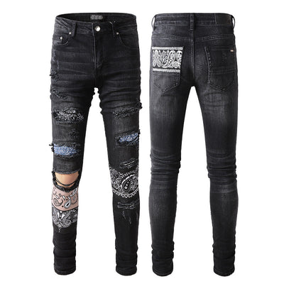 Jeans Slim Ajustado con Detalles Rotos - Image 16