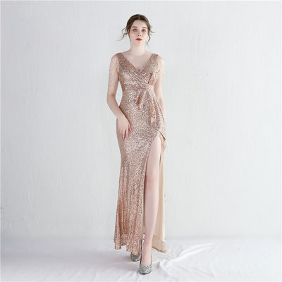 Vestido de Gala Reina Aura con Lentejuelas Largas - Image 12