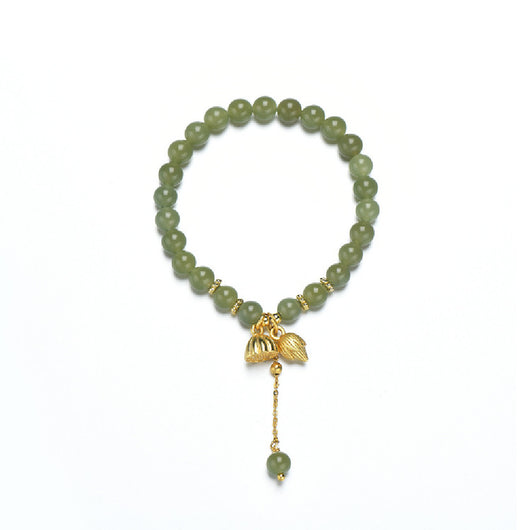 Pulsera de Jade Hotian con Aleación - Armonía y Elegancia - Image 6