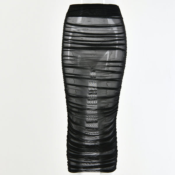Falda Plisada Slim Fit con Malla Transpirable