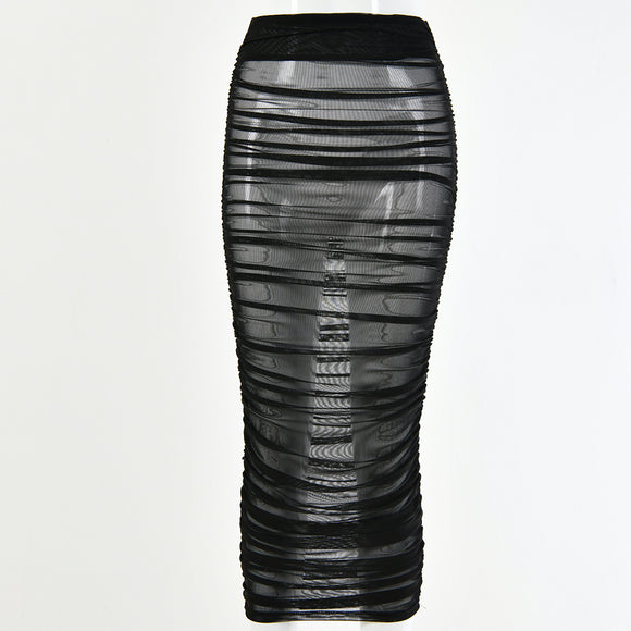 Falda Plisada Slim Fit con Malla Transpirable